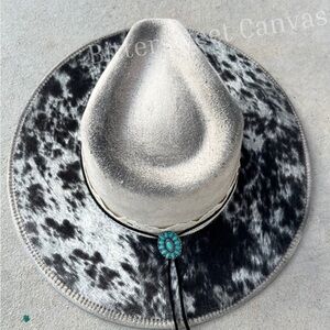 Western peppered cowhide rancher style cowboy hat